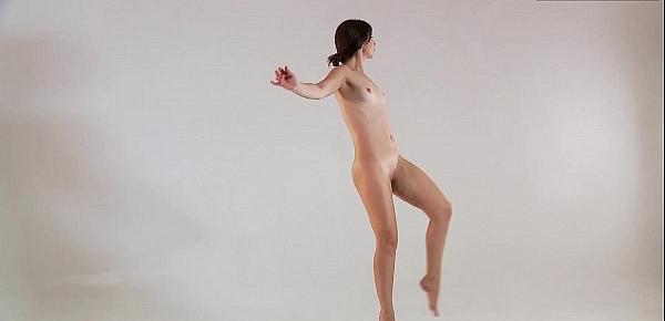  Sexy naked gymnast Kim Nadara
